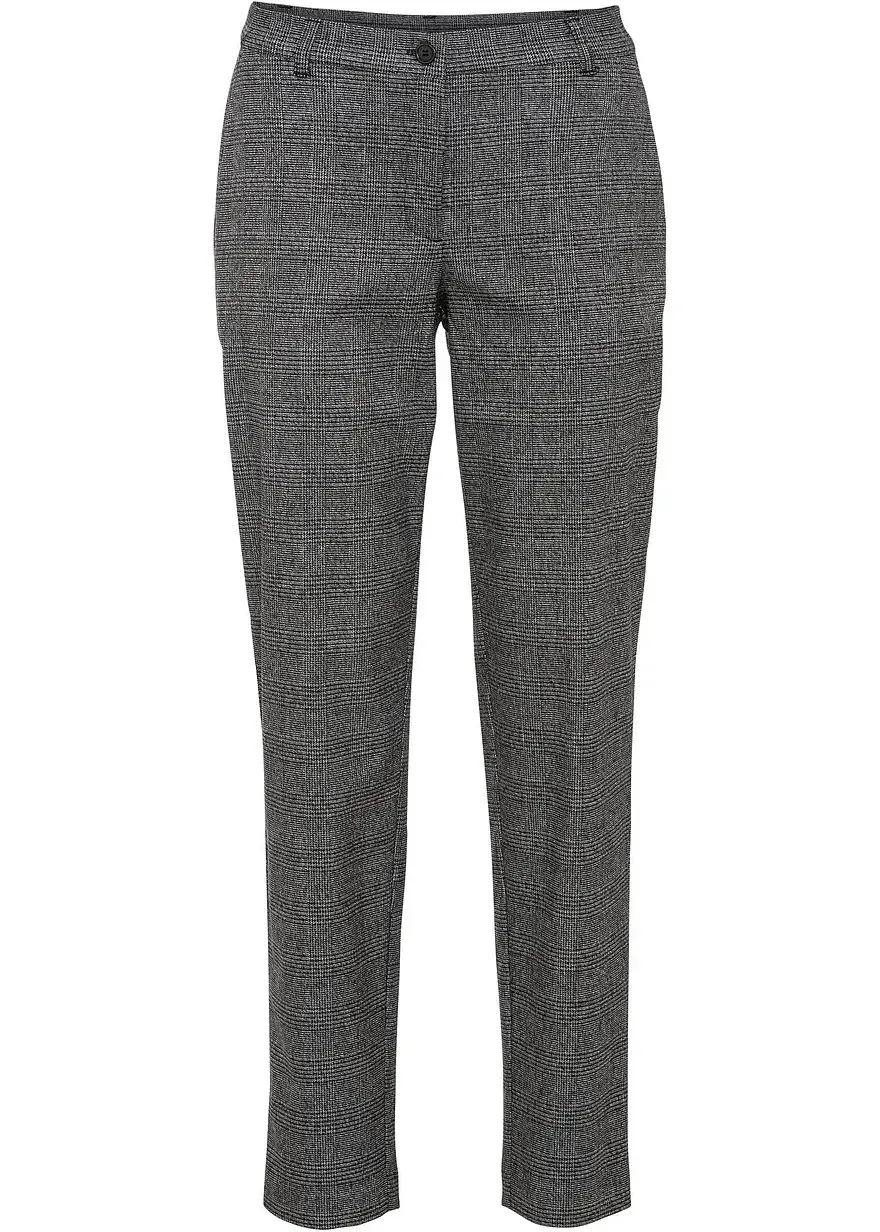 bonprix Stylische Karo-Hose mit seitlichen Eingrifftaschen und vielseitig kombinierbarem Karomuster