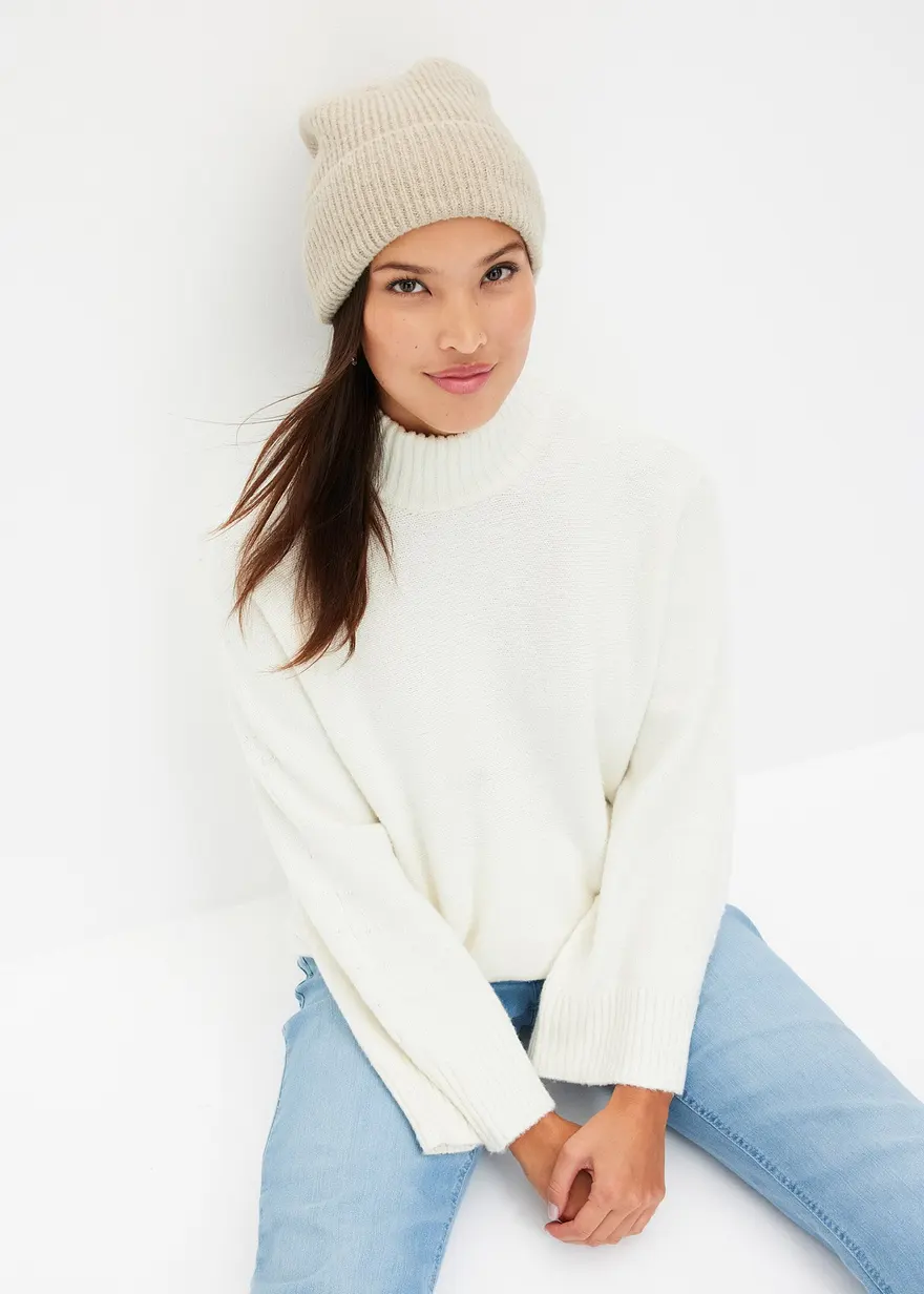 Bonprix Stylische Mütze Für Die Kalte Jahreszeit - Grau - Damen