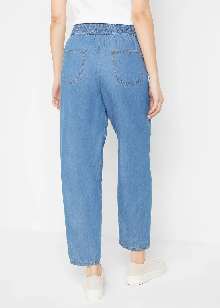 Bonprix Stylische Schlupfjeans Mit Bequembund - Blau - Damen
