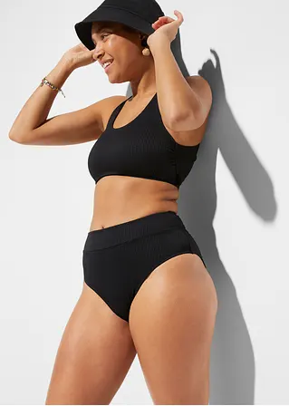 Bonprix Stylischer Bikini Mit Modischer Rückenlösung Aus Strukturbadeware