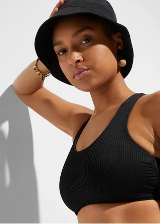 Bonprix Stylischer Bikini Mit Modischer Rückenlösung Aus Strukturbadeware