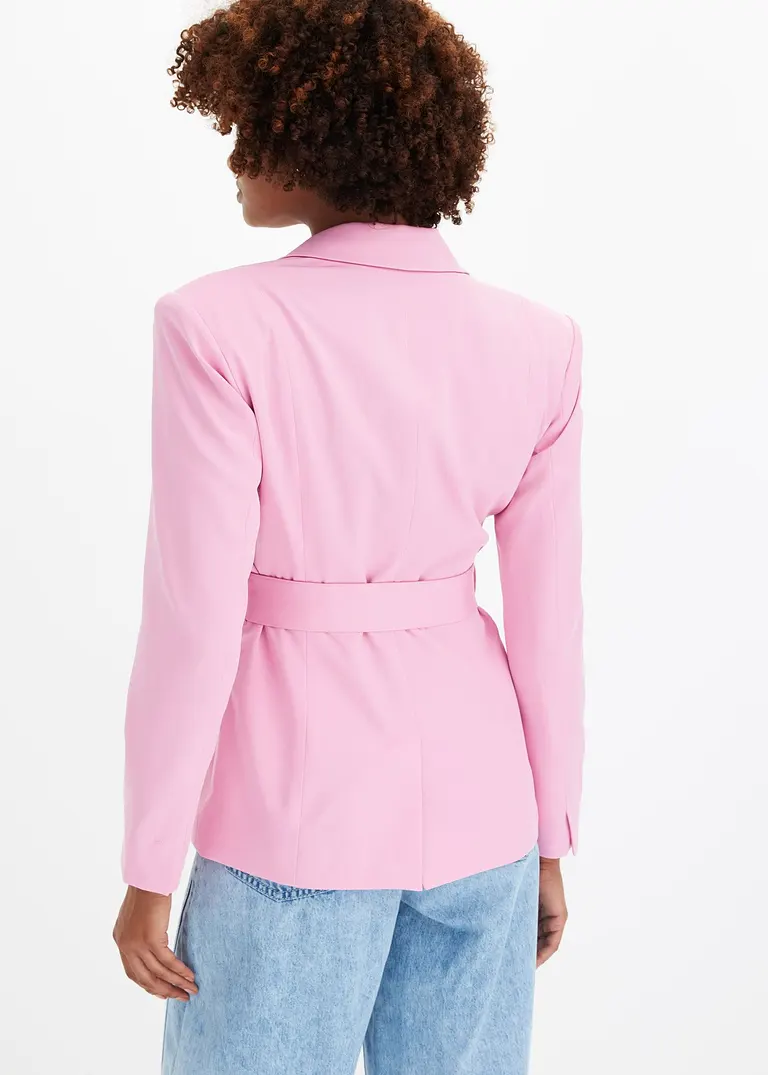 Bonprix Stylischer Blazer Mit Toller Figurbetonter Passform - Rosa