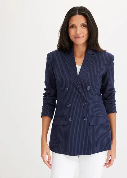 Bonprix Stylischer Blazer Mit Toller Passform - Blau - Damen