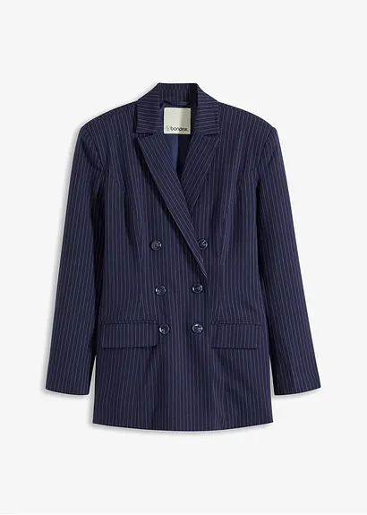 bonprix Stylischer Blazer mit toller Passform - blau - Damen