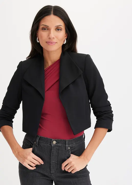Bonprix Stylischer Blazer Mit Toller Passform Und Gerafften Ärmeln