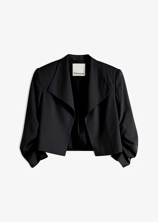 bonprix Stylischer Blazer mit toller Passform und gerafften Ärmeln