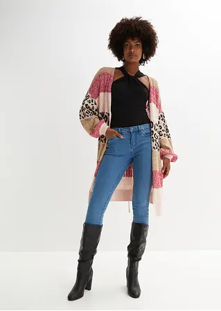 Bonprix Stylischer Cardigan Mit Tollem Bindegürtel - Pink