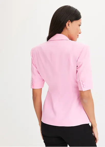 Bonprix Stylischer Cropped Blazer Mit Toller Passform - Rosa