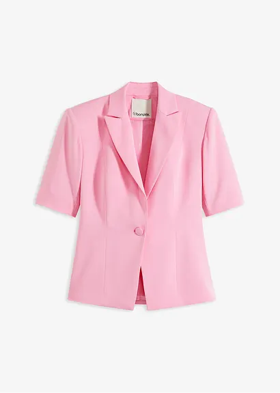 bonprix Stylischer cropped Blazer mit toller Passform - rosa