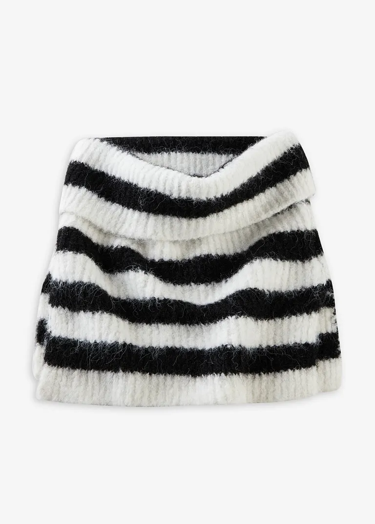 bonprix Stylischer Loop mit Streifen für die kalte Jahreszeit. - schwarz