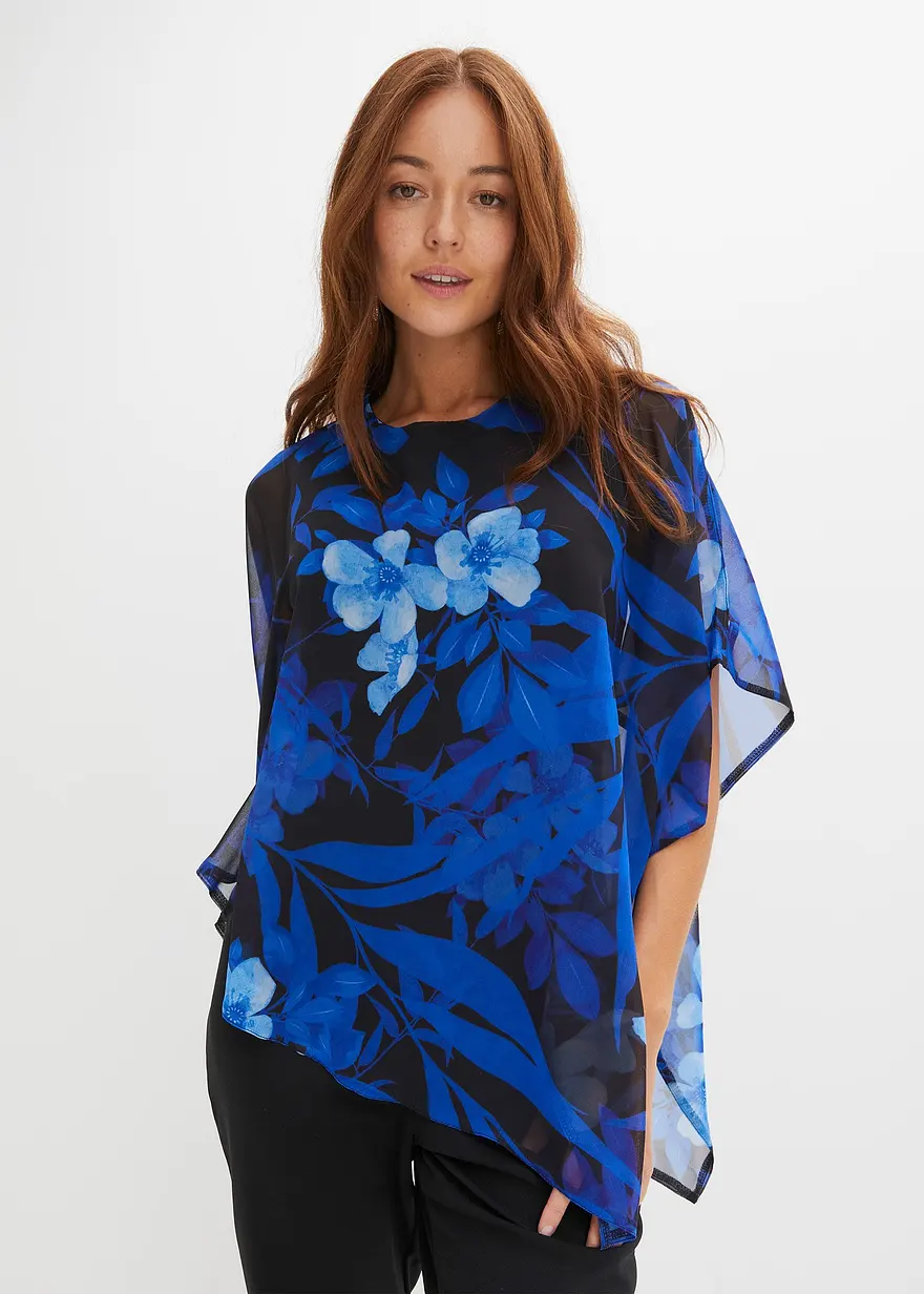 Bonprix Stylischer Overall Mit Überwurf - Schwarz - Damen
