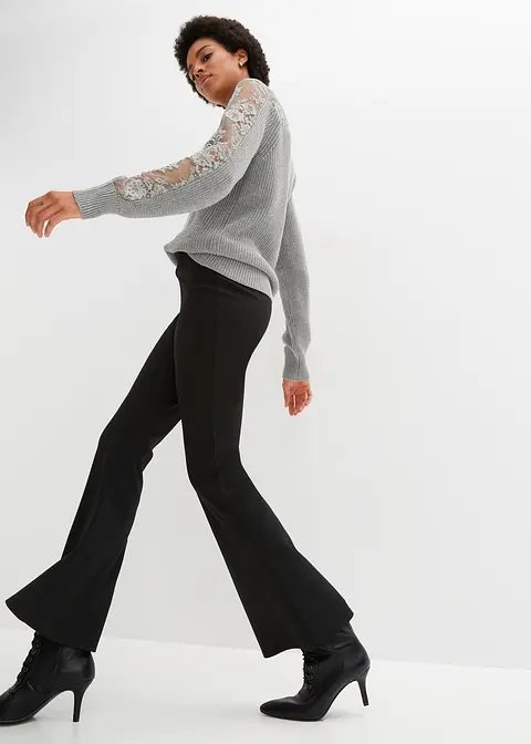 Bonprix Stylischer Pullover Mit Toller Passform - Grau - Damen