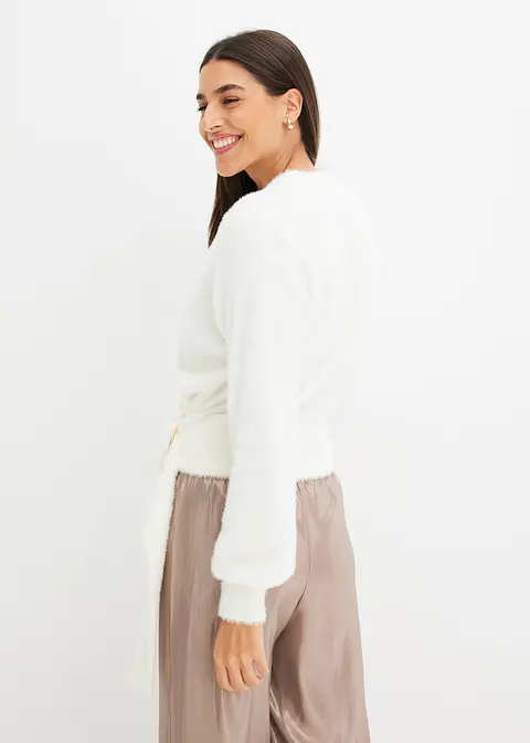 Bonprix Stylischer Pullover Mit Toller Passform - Weiß - Damen