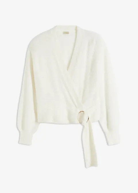 bonprix Stylischer Pullover mit toller Passform - weiß - Damen