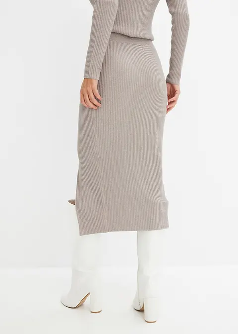 Bonprix Stylischer Rock Mit Toller Passform - Grau - Damen