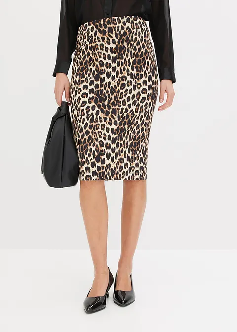 Bonprix Stylischer Rock Mit Toller Passform Und Schönem Print - Braun