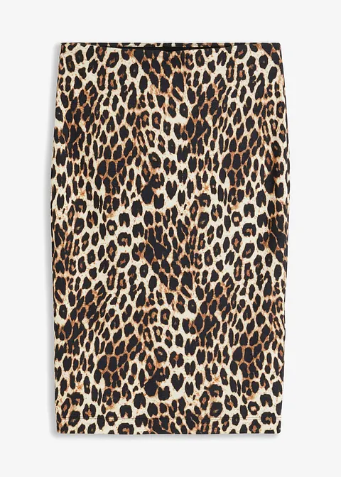 bonprix Stylischer Rock mit toller Passform und schönem Print - braun