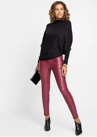 Bonprix Stylischer Strickpullover Mit Ausgestellten Ärmeln - Schwarz