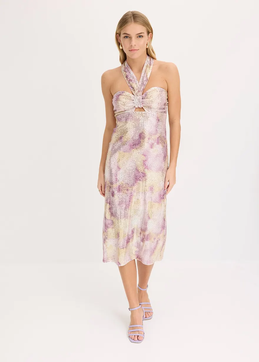 Bonprix Stylisches Kleid Mit Cut Out Vorne - Rosa - Damen