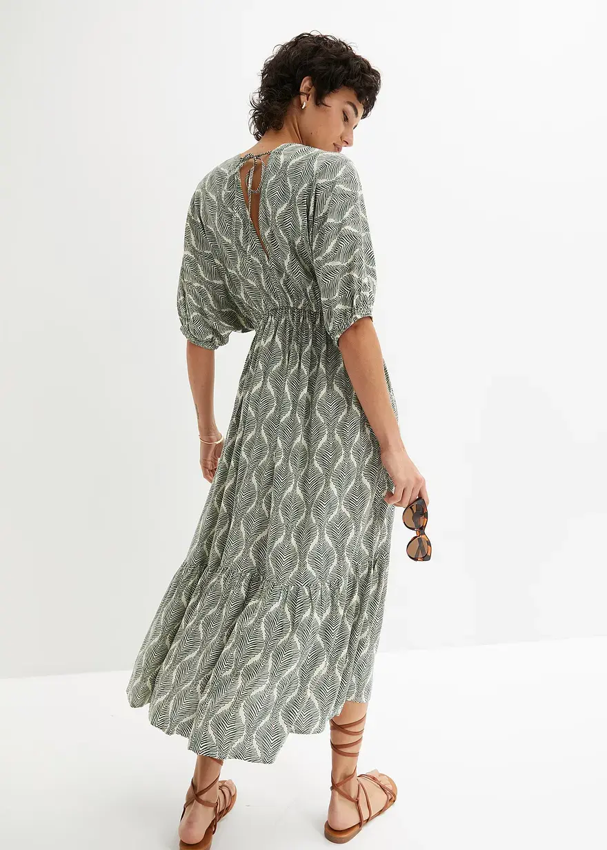 Bonprix Stylisches Kleid Mit Fledermausärmel Aus Nachhaltiger Viskose