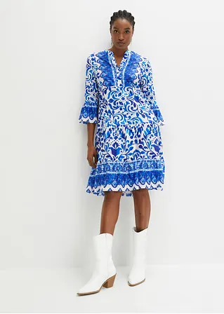 Bonprix Stylisches Kleid Mit Moderner Passform - Blau - Damen