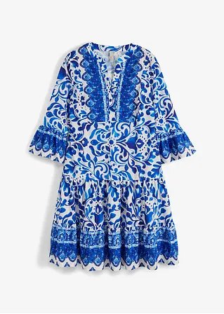 bonprix Stylisches Kleid mit moderner Passform - blau - Damen