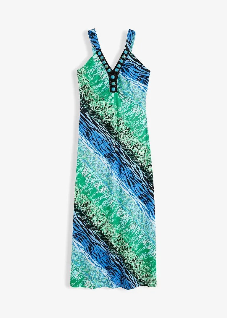 bonprix Stylisches Kleid mit schönem Accessoires - blau - Damen