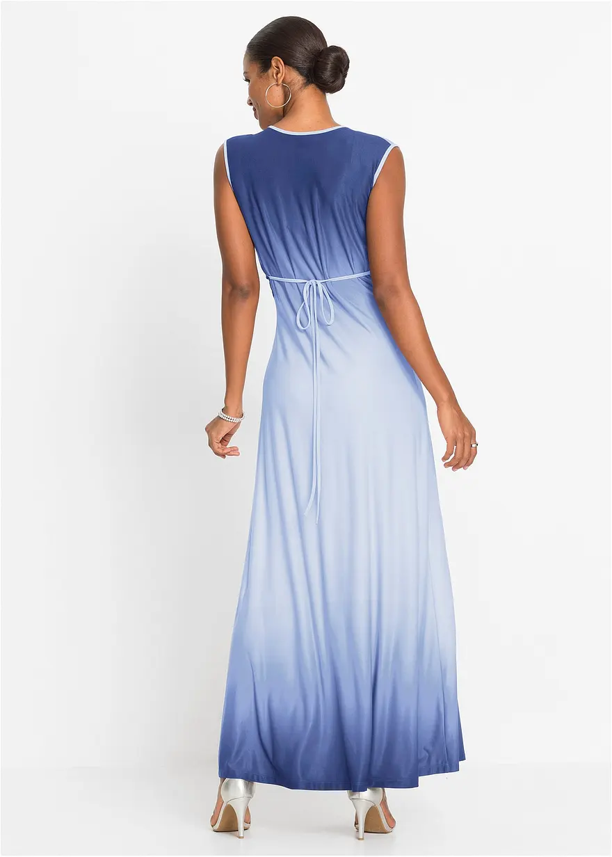 Bonprix Stylisches Kleid Mit Schönem Farbverlauf - Blau Regular - Damen