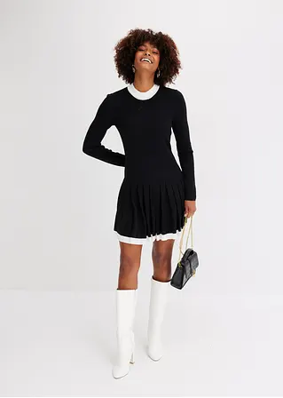 Bonprix Stylisches Kleid Mit Toller Mini Passform - Schwarz