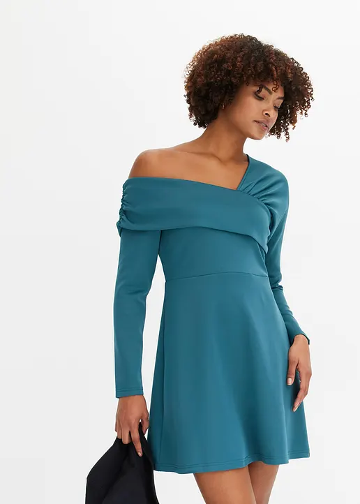 Bonprix Stylisches Kleid Mit Toller Passform - Petrol - Damen