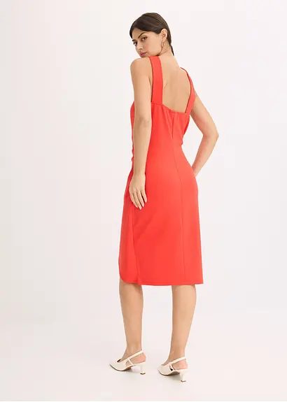 Bonprix Stylisches Kleid Mit Toller Passform - Rot - Damen