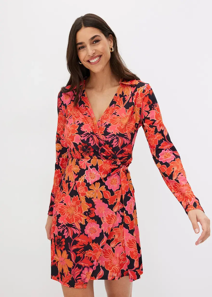 Bonprix Stylisches Kleid Mit Toller Passform - Schwarz - Damen