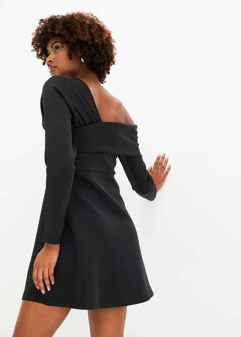 Bonprix Stylisches Kleid Mit Toller Passform - Schwarz - Damen