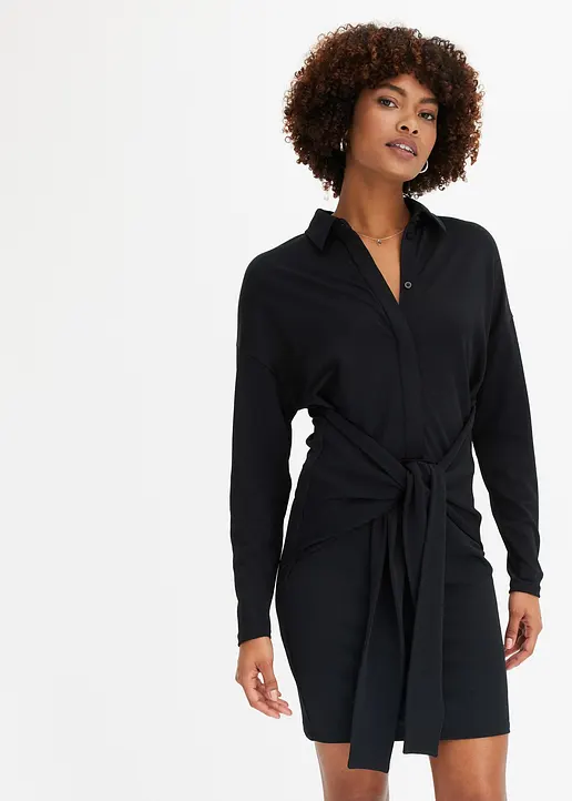 Bonprix Stylisches Kleid Mit Toller Passform Und Dekorativem Bindegürtel