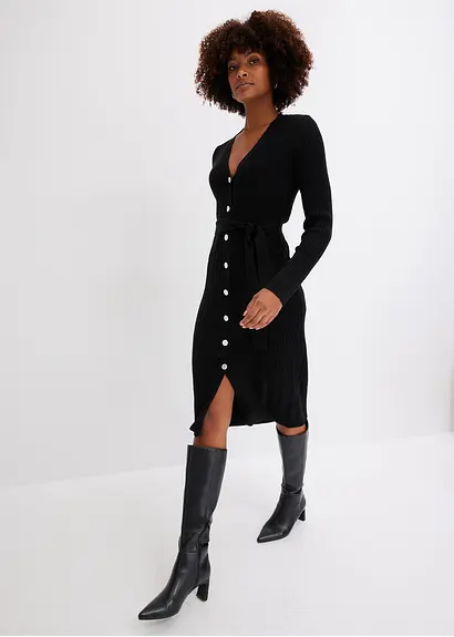 Bonprix Stylisches Kleid Mit Toller Passform Und Schönem Bindeband