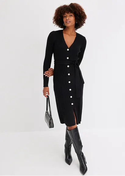 Bonprix Stylisches Kleid Mit Toller Passform Und Schönem Bindeband