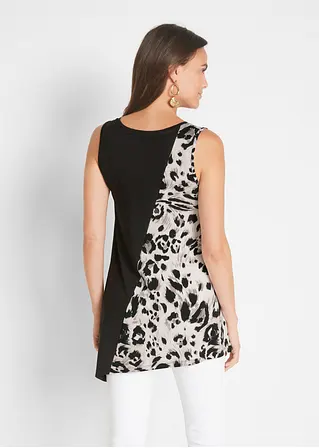 Bonprix Stylisches Longtop Gut Kombinierbar - Schwarz - Damen
