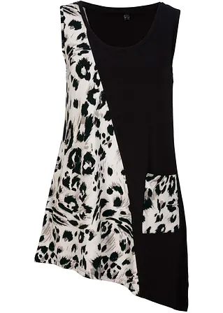 bonprix Stylisches Longtop gut kombinierbar - schwarz - Damen