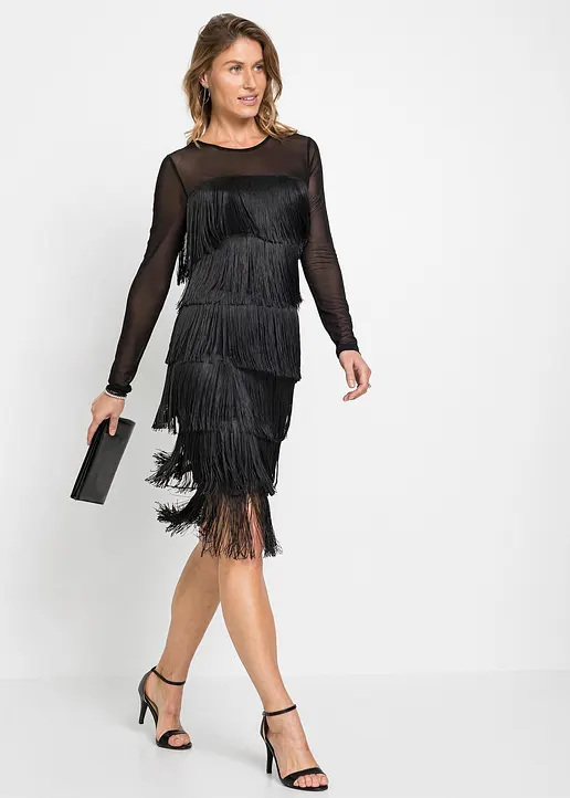 Bonprix Stylisches Partykleid Mit Toller Passform - Schwarz Regular