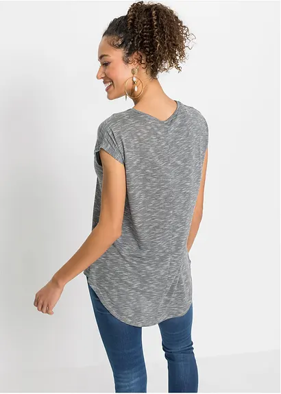 Bonprix Stylisches Shirt Mit Statement Print - Grau - Damen