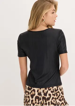 Bonprix Stylisches Shirt Mit Toller Passform - Schwarz - Damen