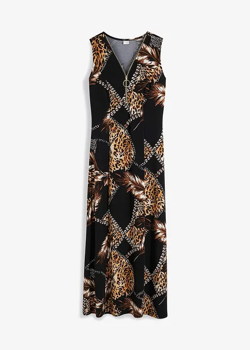 bonprix Stylisches Stretch-Kleid mit tollem Reißverschluss vorne. - Damen