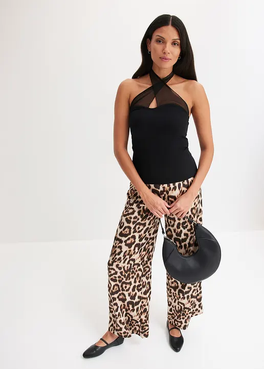 Bonprix Stylisches Top Mit Toller Passform - Schwarz - Damen