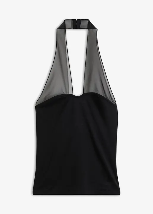 bonprix Stylisches Top mit toller Passform - schwarz - Damen