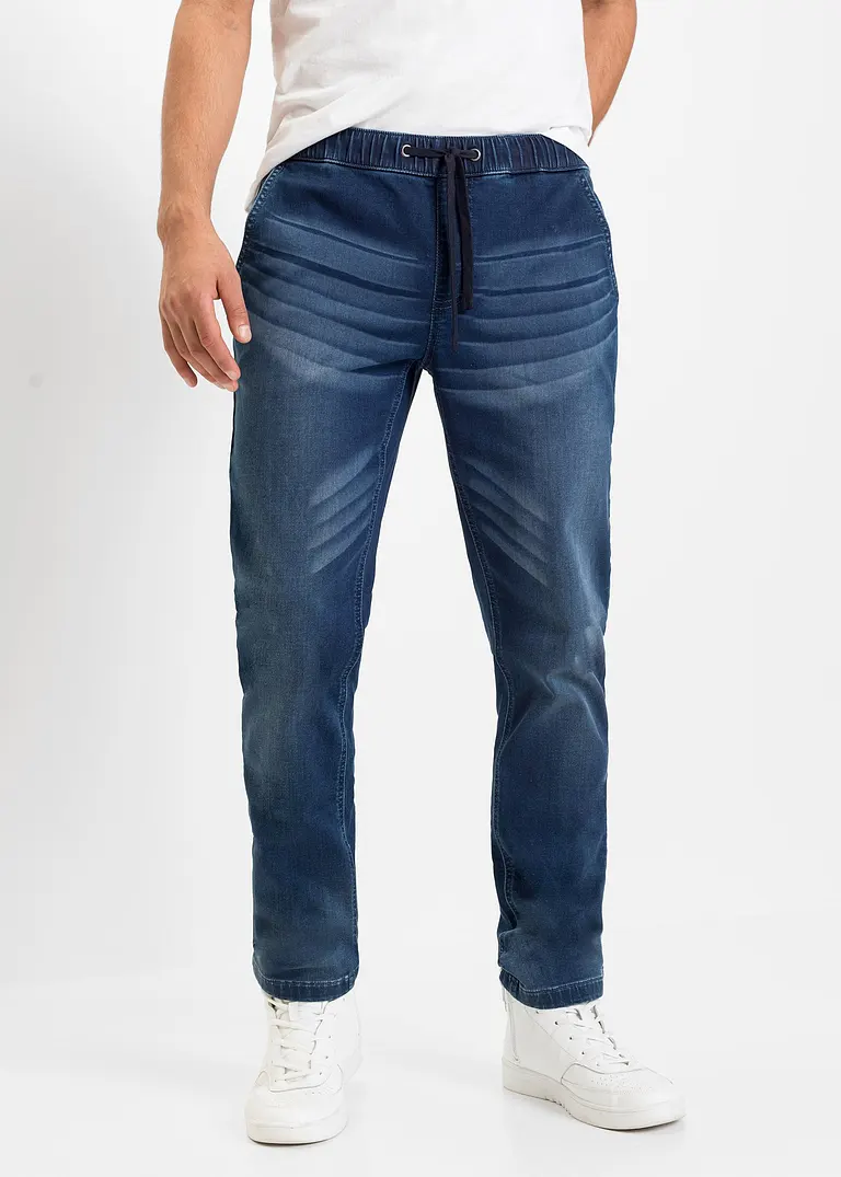 Bonprix Superlässige Regular Fit Sweat-Jeans Mit Gummibund