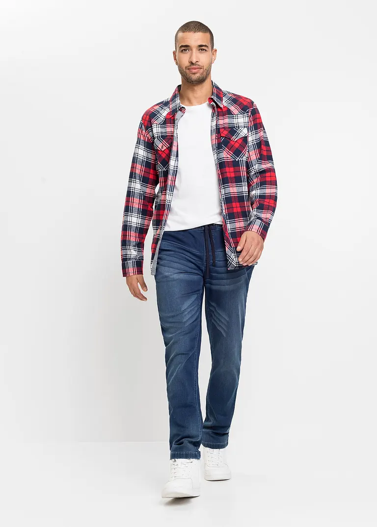 Bonprix Superlässige Regular Fit Sweat-Jeans Mit Gummibund