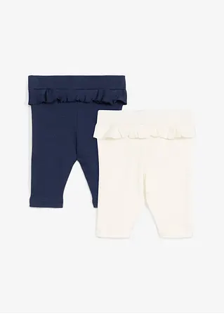 Bonprix Süße Baby Leggings Mit Rüschen Im 2er Pack - Kinder