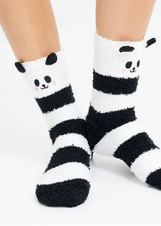 Bonprix Süße Halbkuschelsocken Mit Panda Gesicht - Damen
