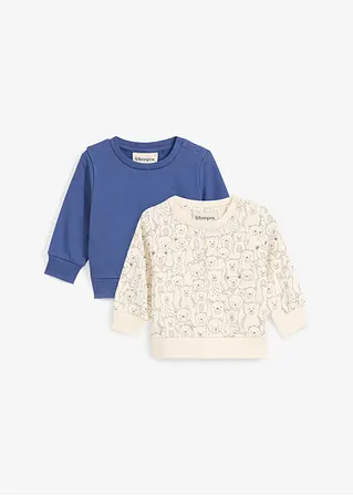 bonprix Süße Sweatshirt-Packung mit Druckknöpfen an der Schulter - Kinder