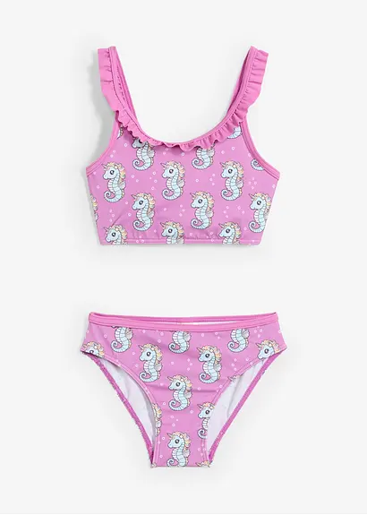 bonprix Süßer Bikini mit verspielten Rüschen im 2-tgl. Set